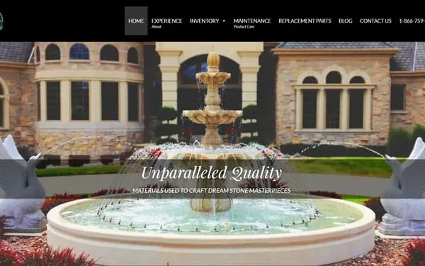 Carved Stone Creations — website built by Zignites