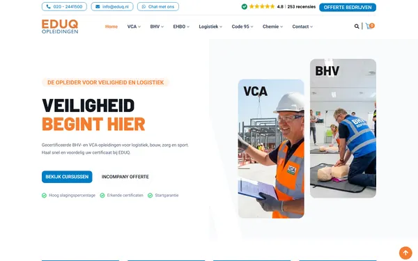 EduQ — website built by Zignites